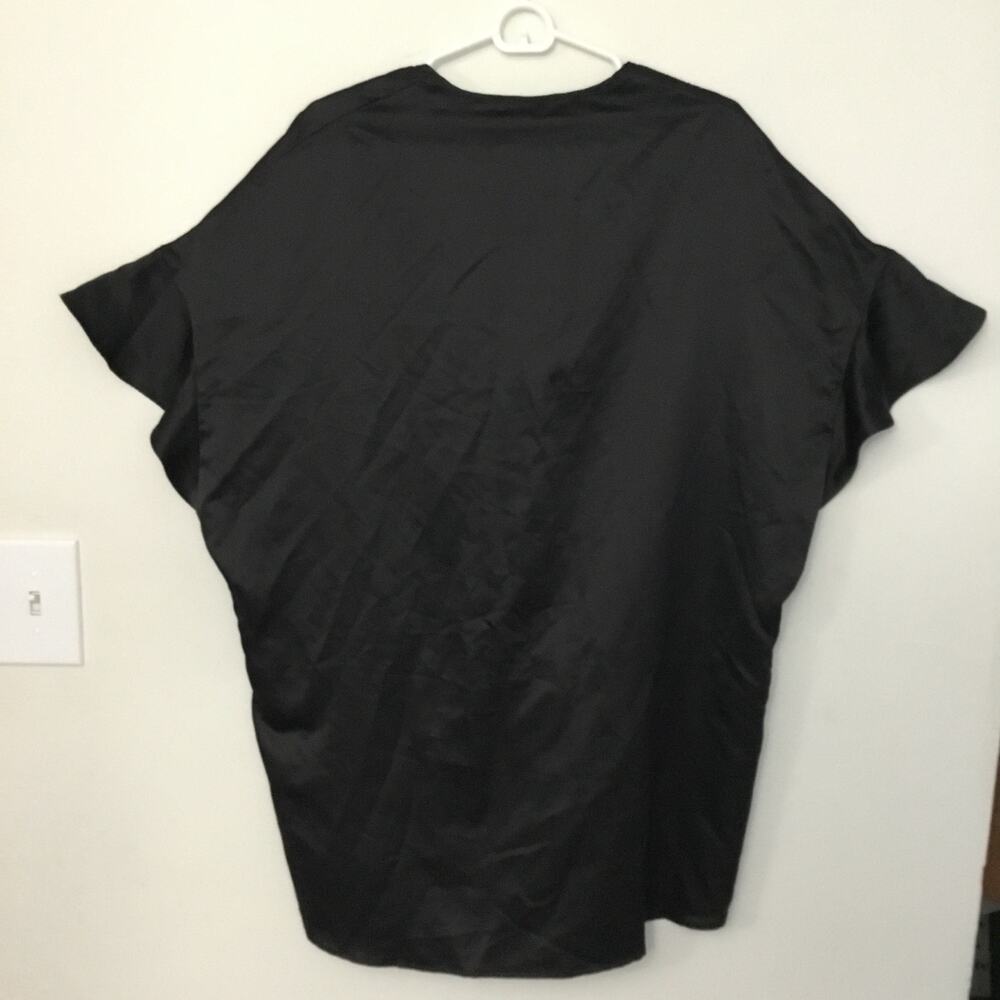 Victoria's Secret Black Ruffle Kimono Robe One Size - Picture 2 of 9